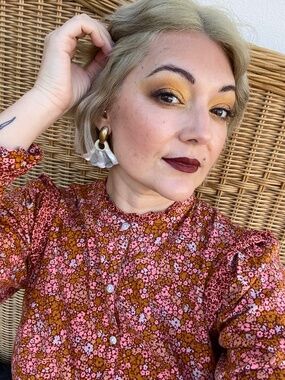 High neck boho dress